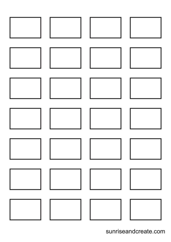 Free Printable Rectangle Templates (Includes 9 Different Sizes)