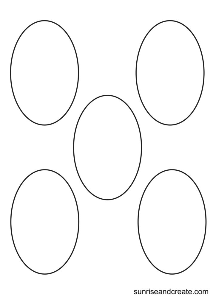 Free Printable Oval Templates Free Printable Oval Templates