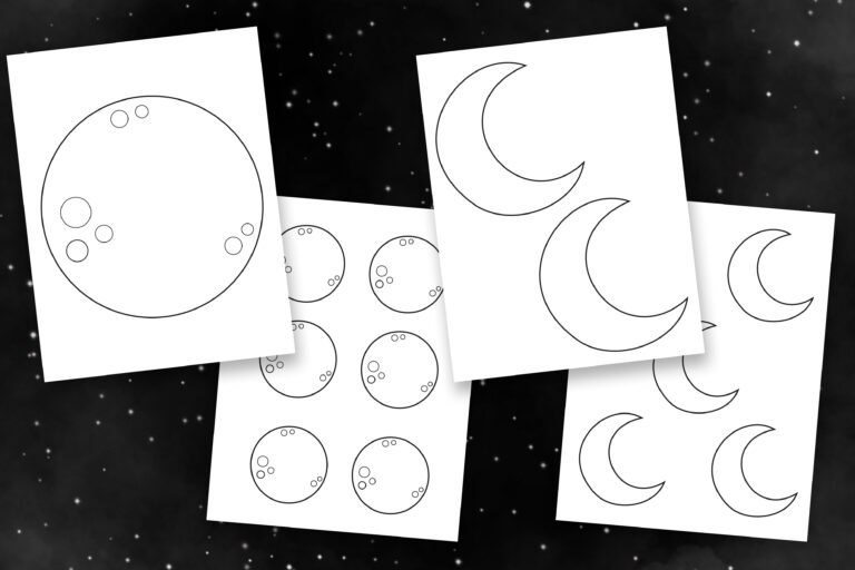 printable moon templates