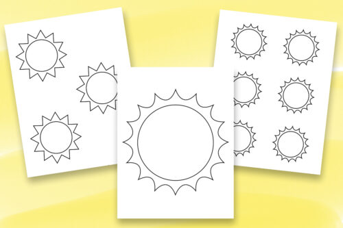 printable sun templates