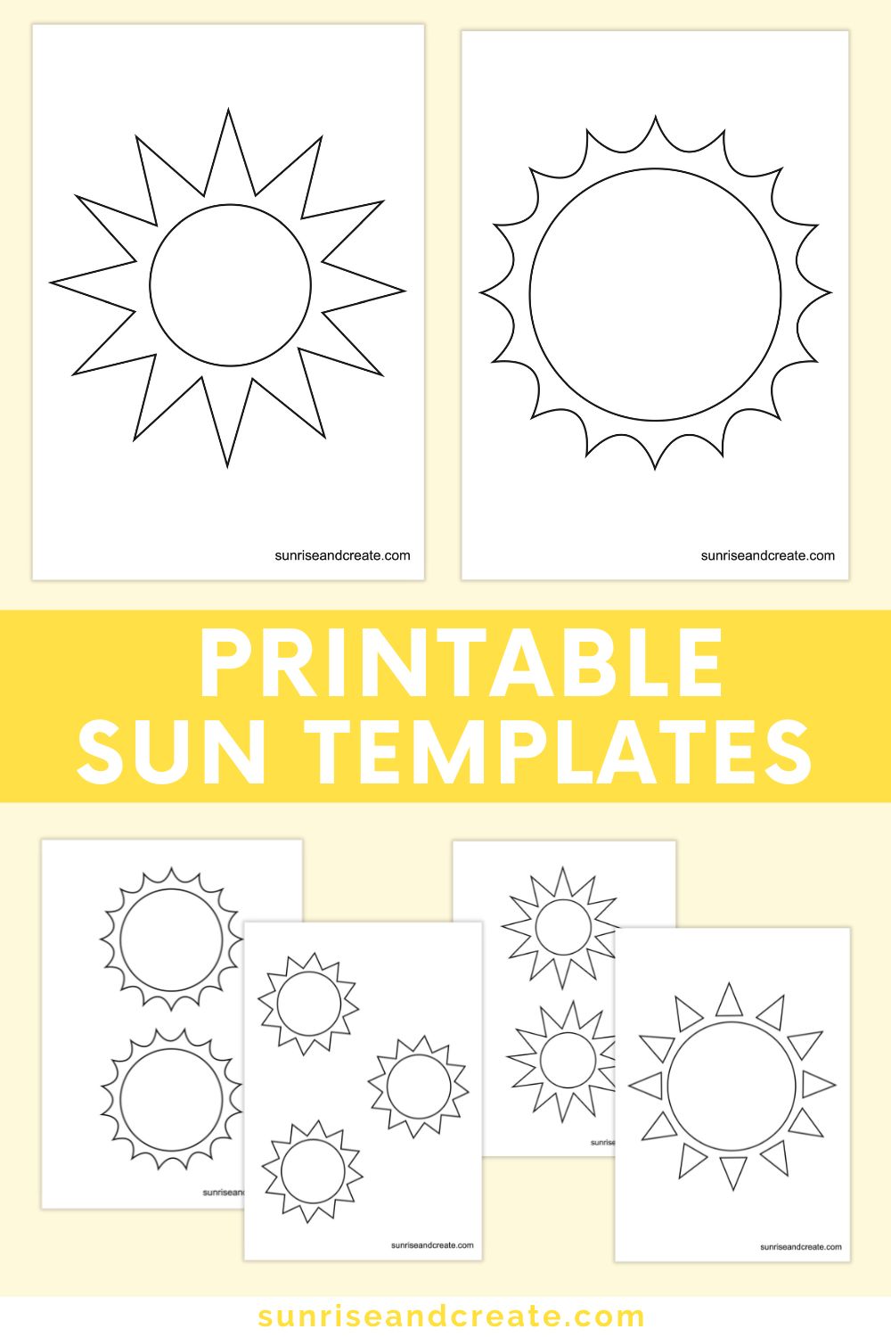 Free Printable Sun Templates Free Printable Sun Templates