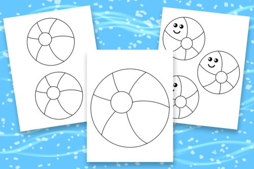 printable beach ball templates