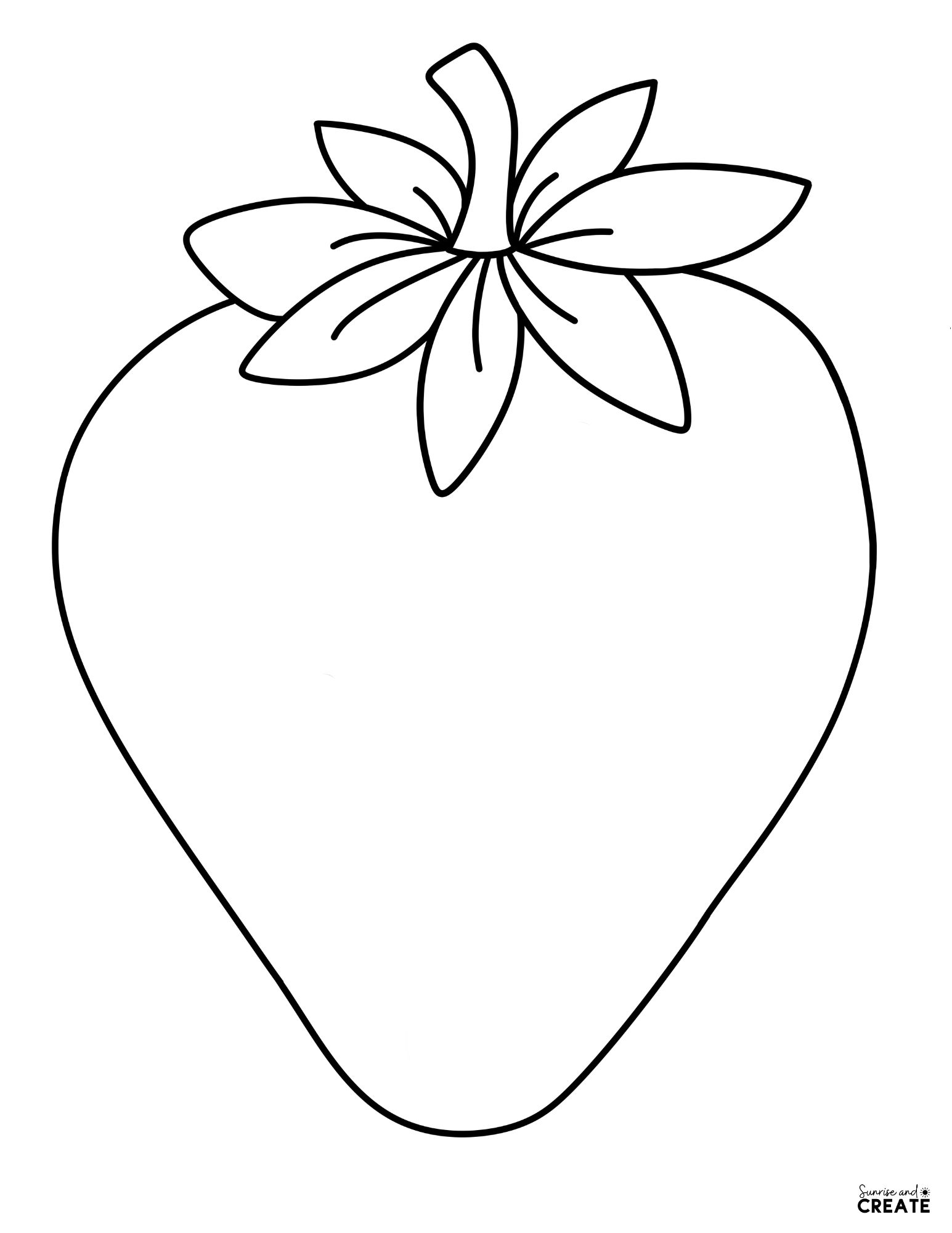 Free Printable Strawberry Templates - 4 