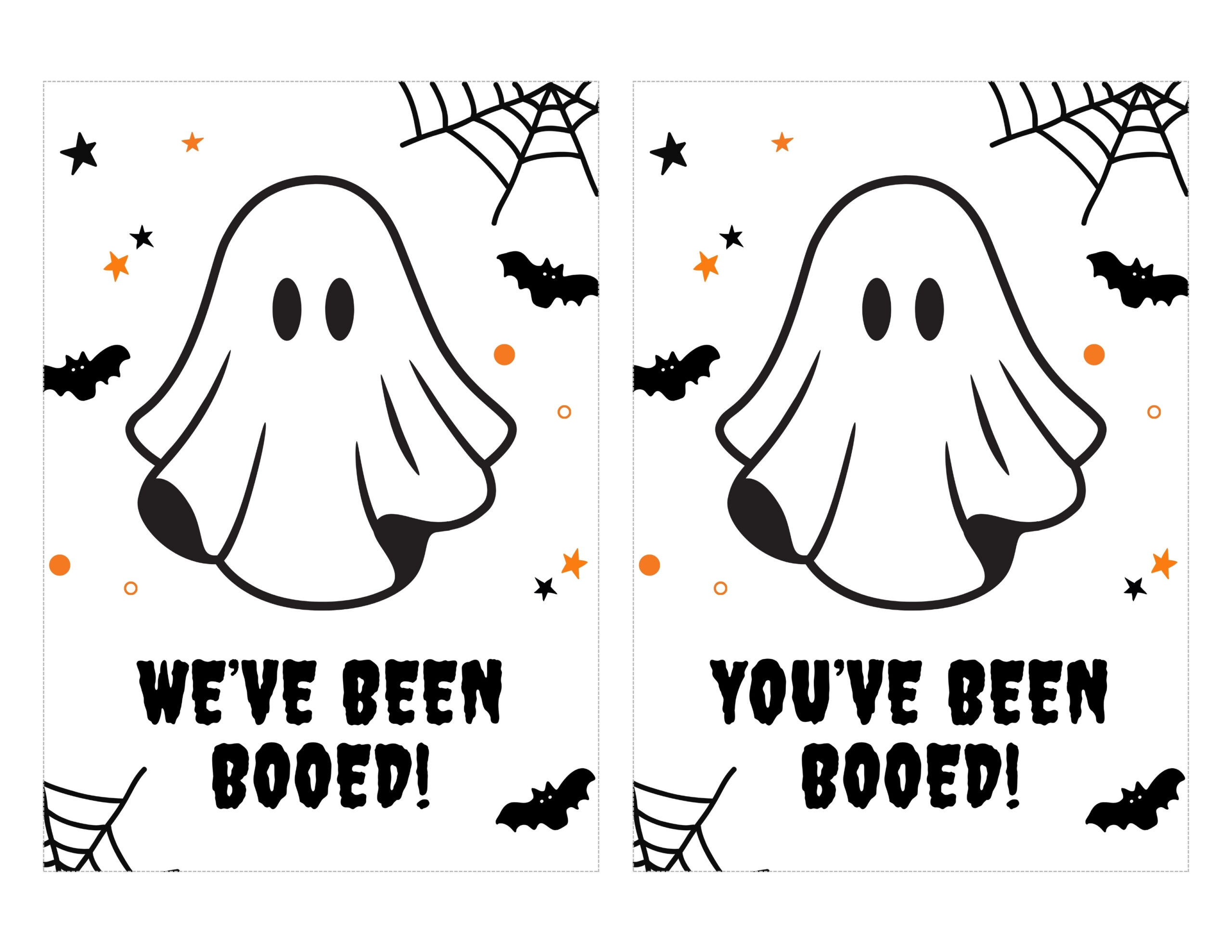 you've been booed signs
