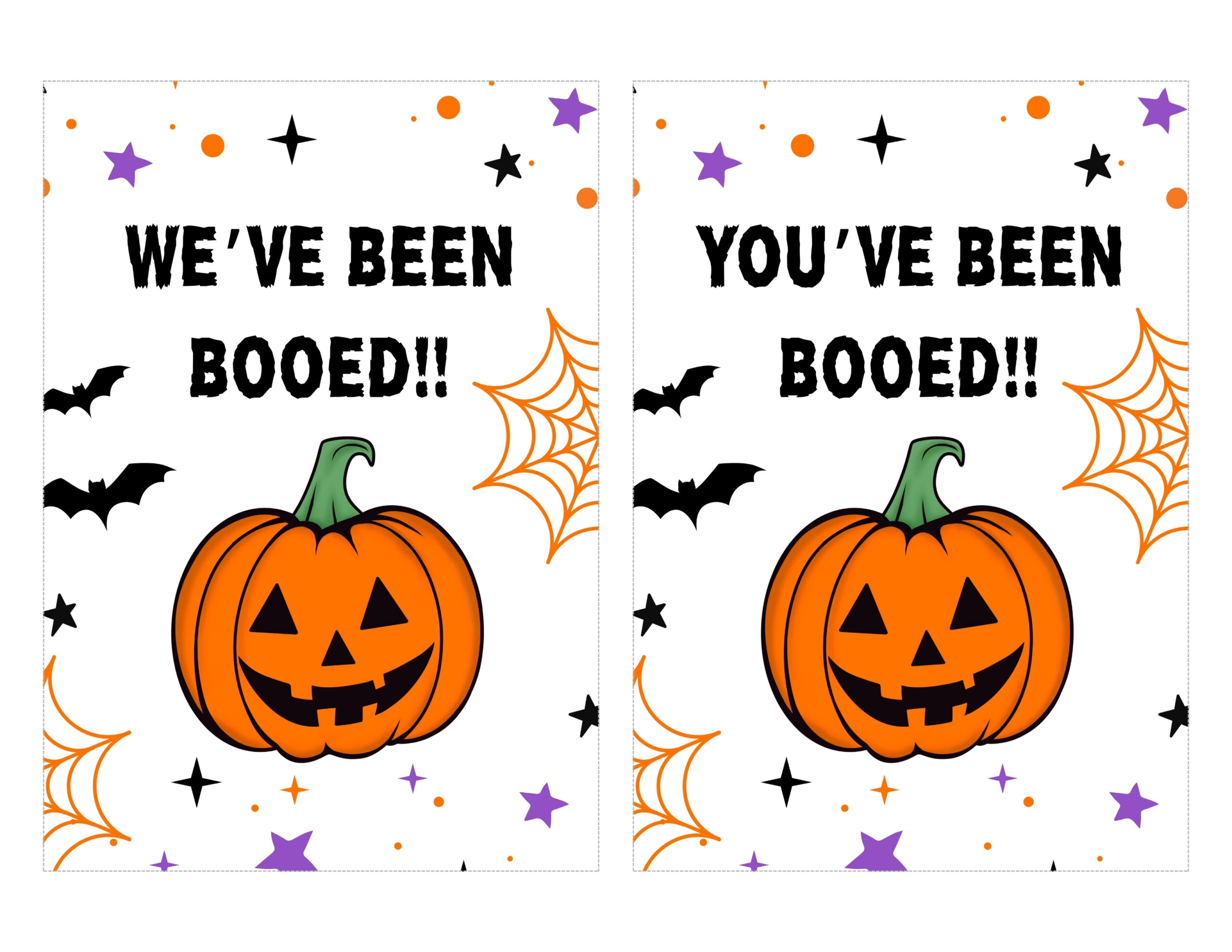 youve been booed signs
