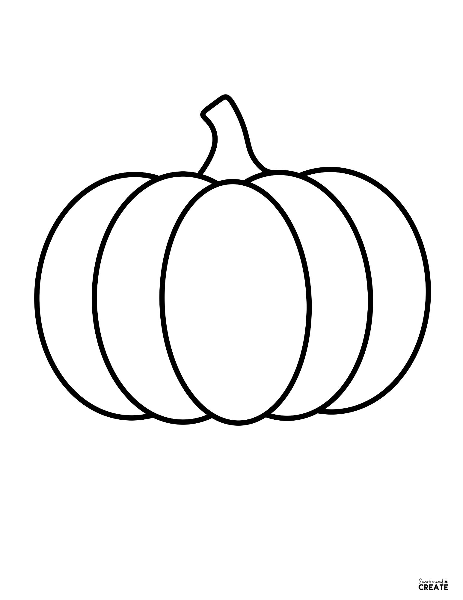 free printable pumpkin template large