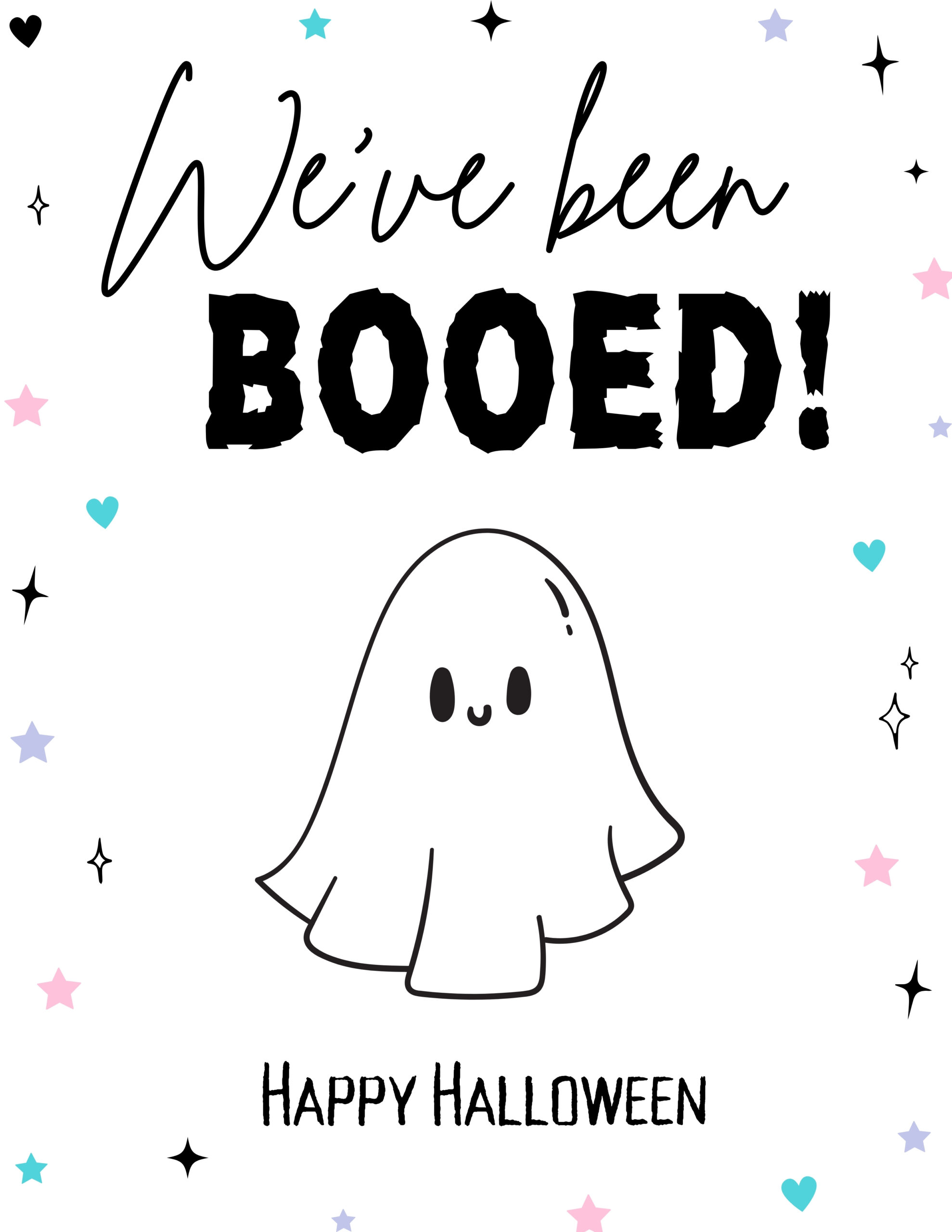 we've been booed ghost printable
