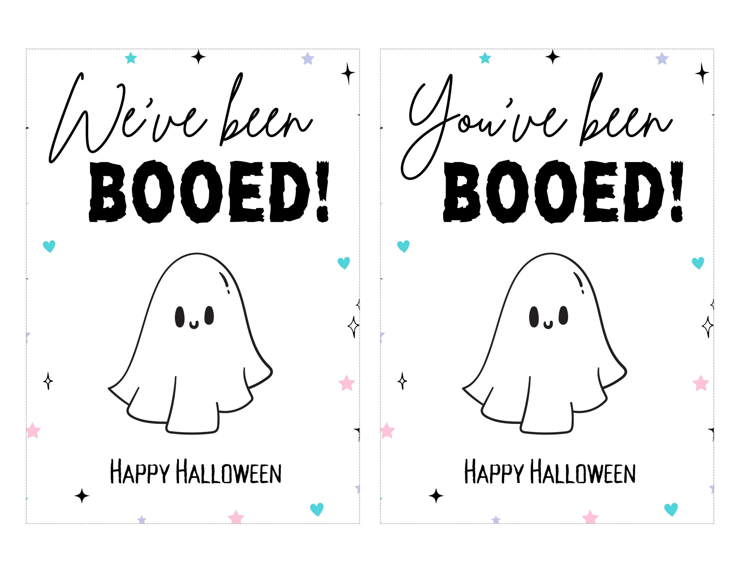 youve been booed ghost printable signs
