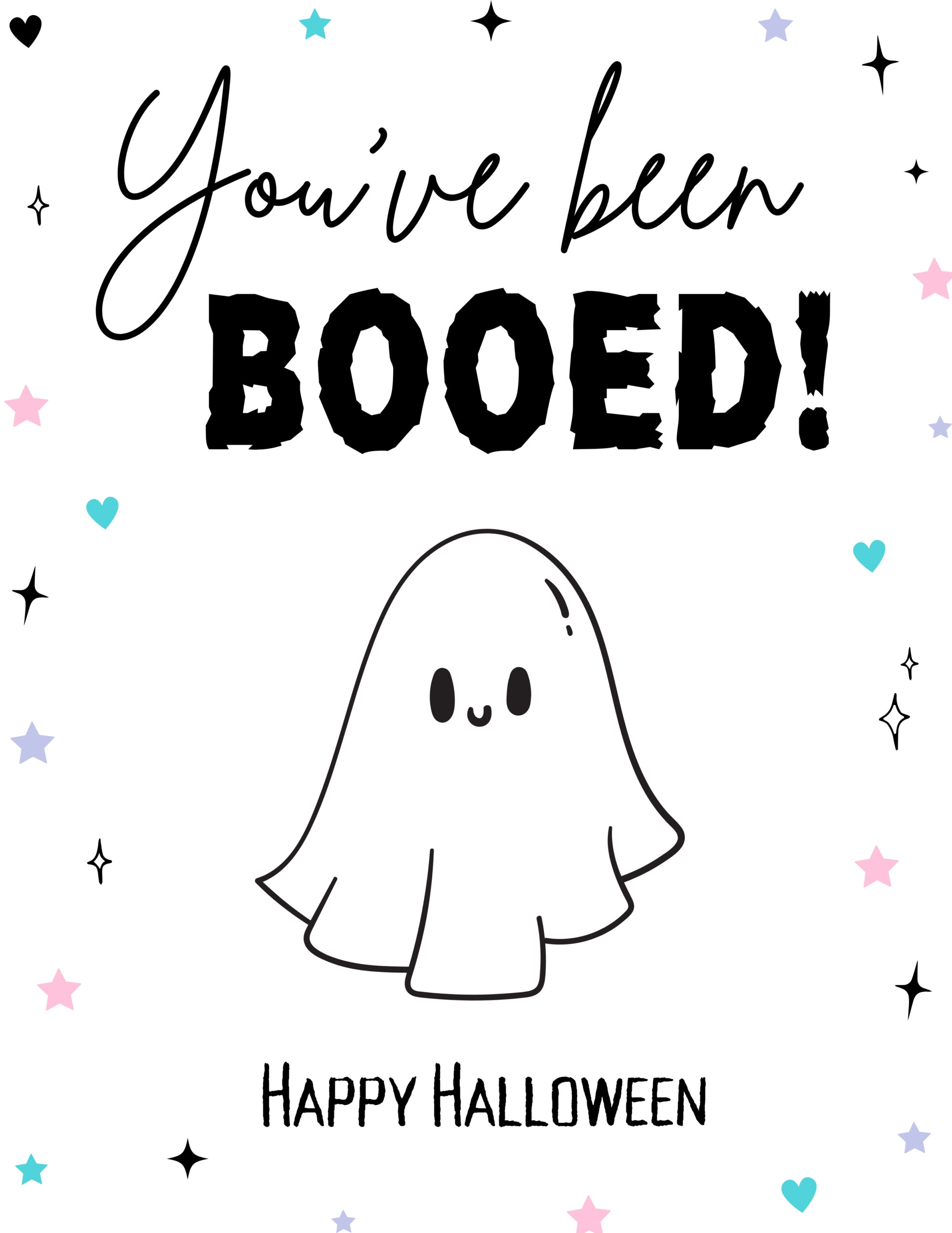 youve been booed ghost printable