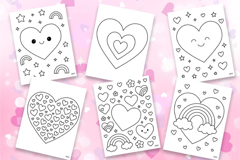 heart coloring pages