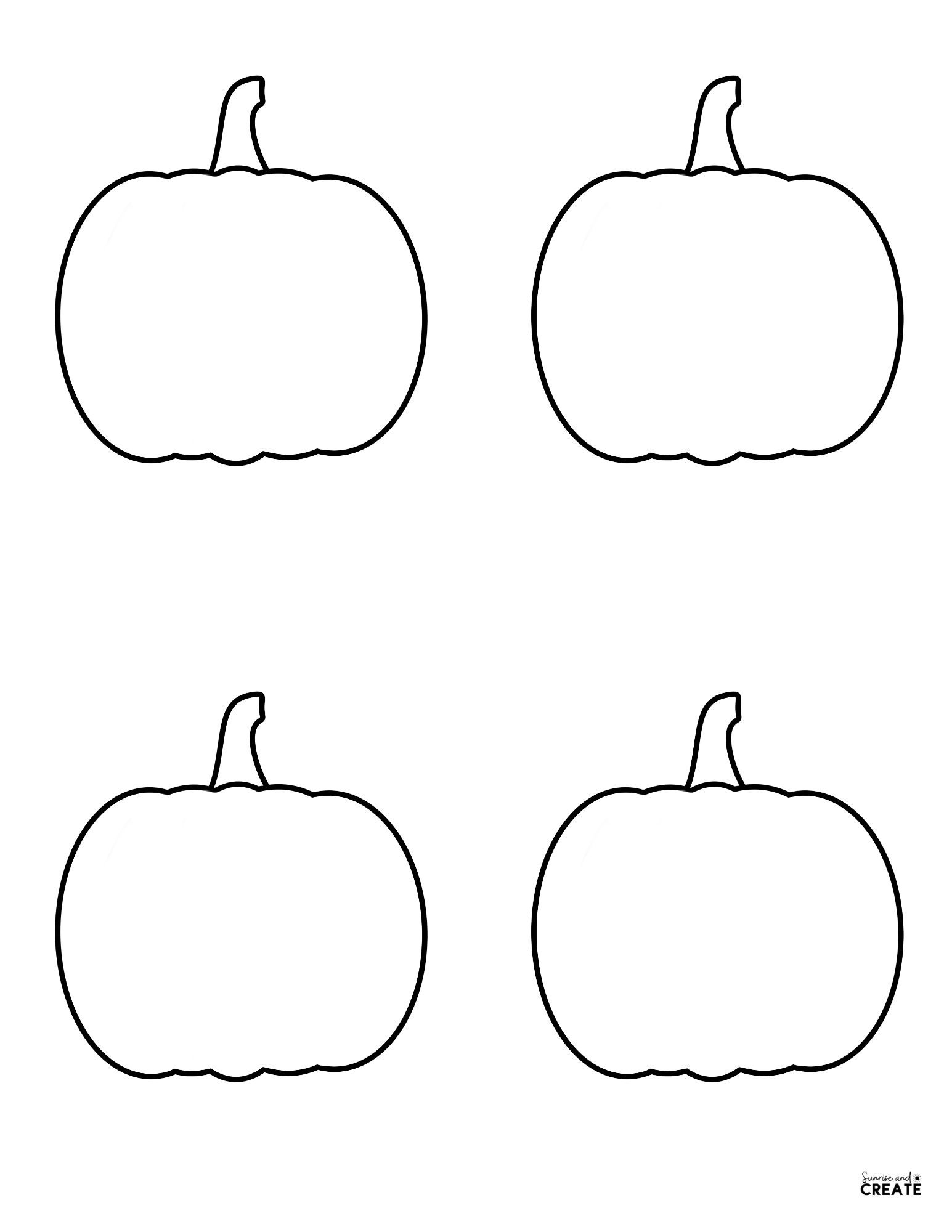 pumpkin outline medium