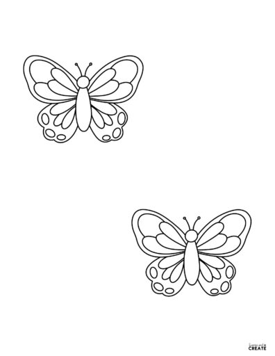 butterfly template outline