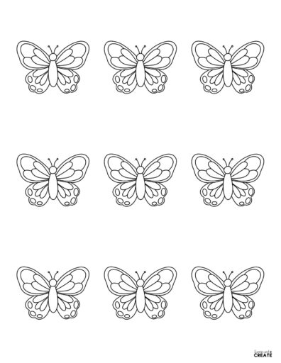small butterflies