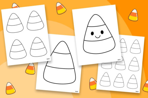 candy corn templates