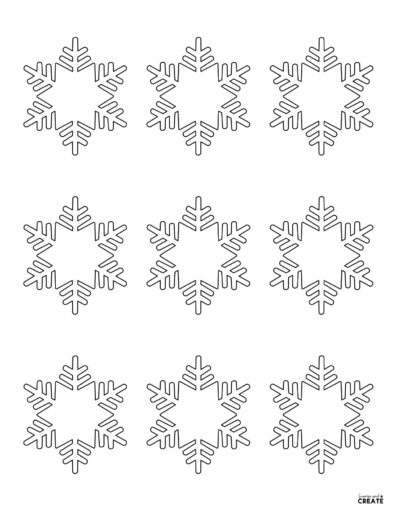 free small printable snowflakes