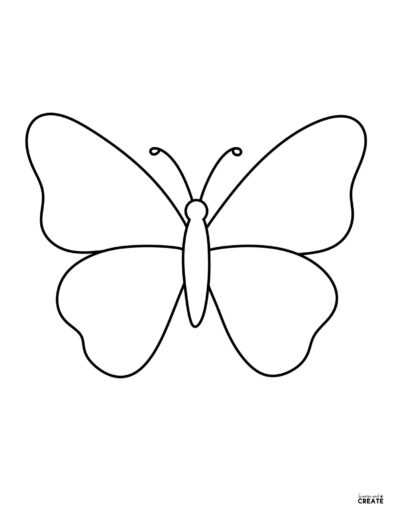 simple butterfly template