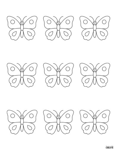 small simple butterflies