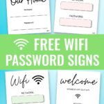free wifi password signs