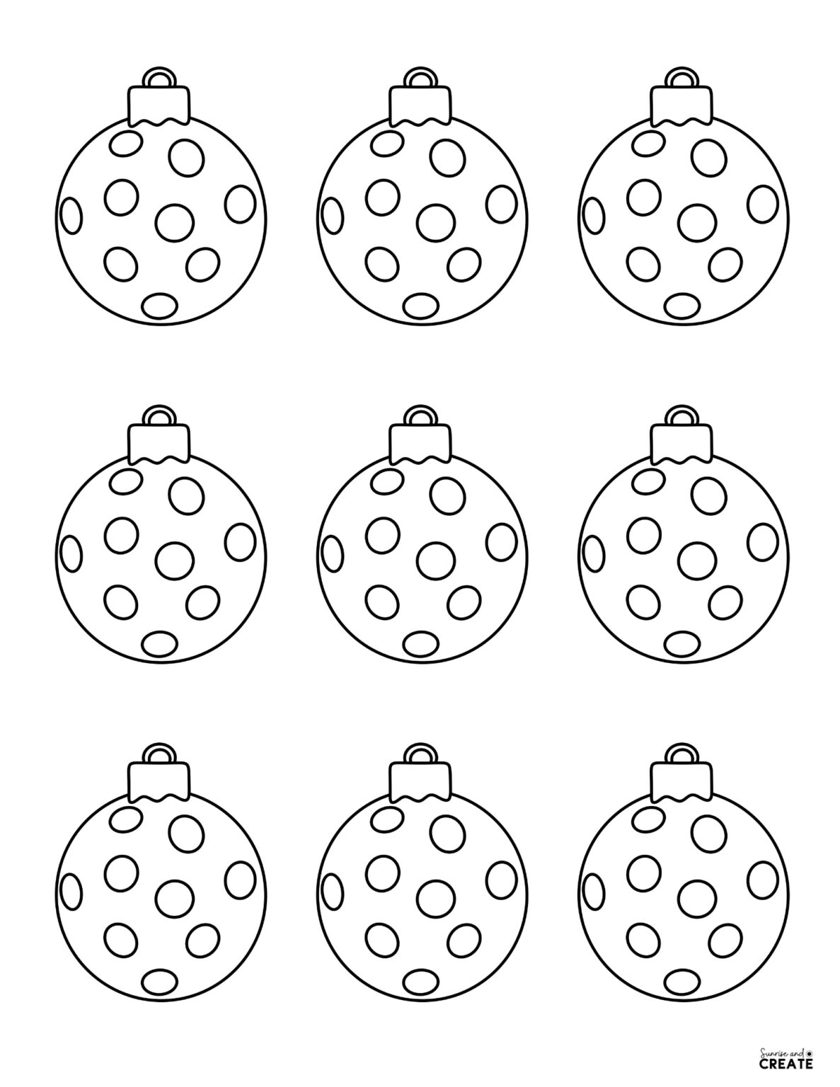 Christmas Ornament Templates - Free Printables