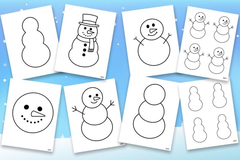 snowman templates